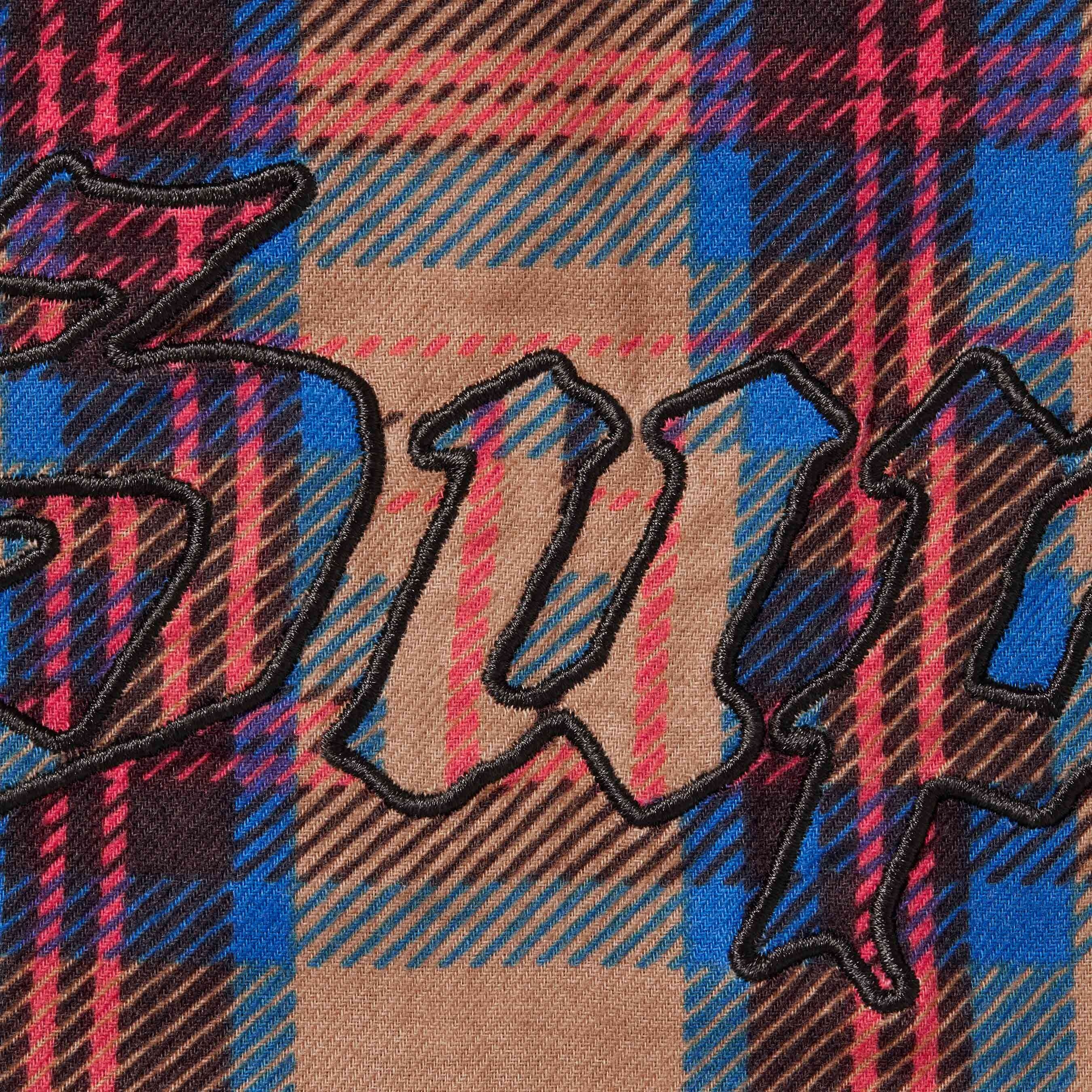 Printed Hooded Flannel Shirt view 9